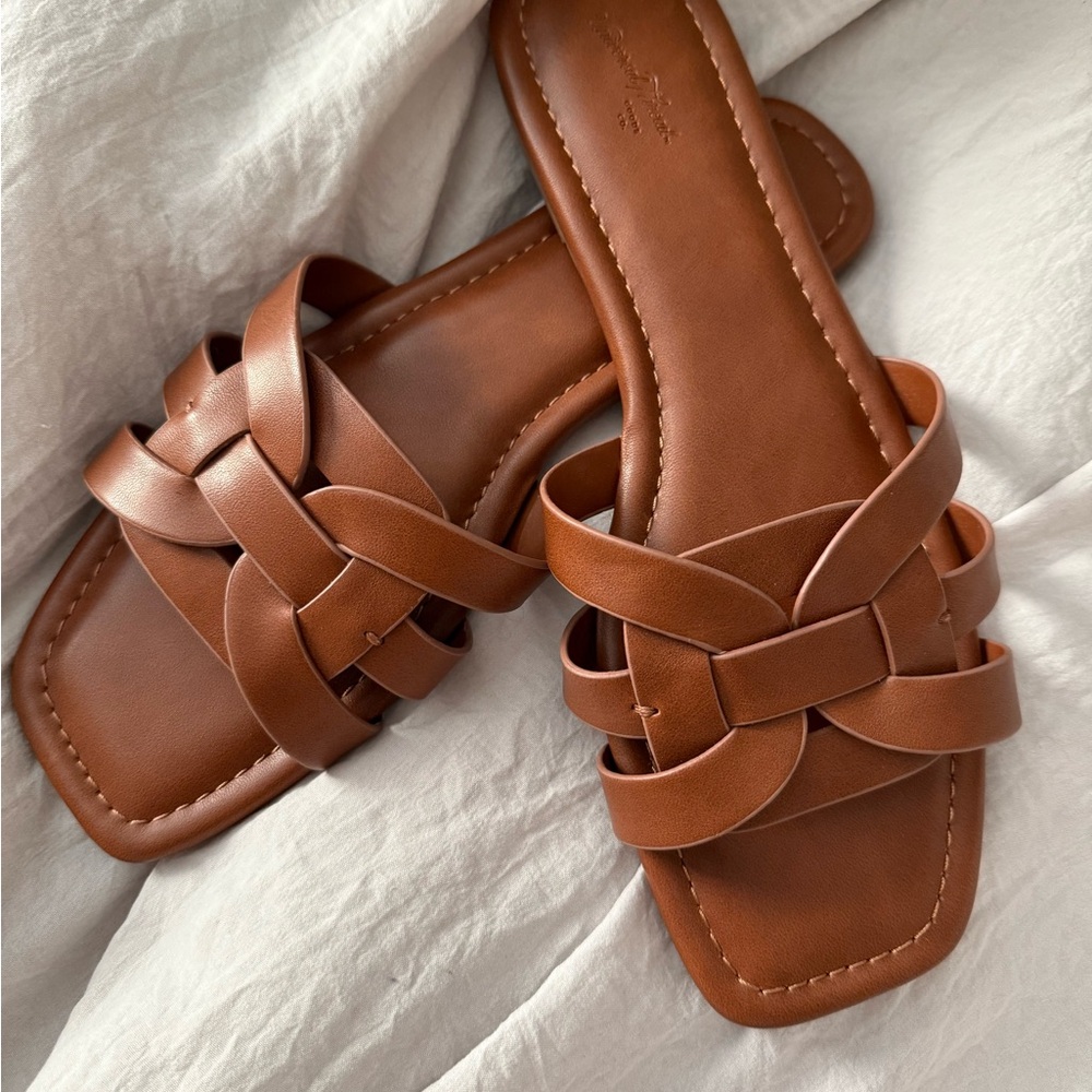 Brown Leather Women's Sandals